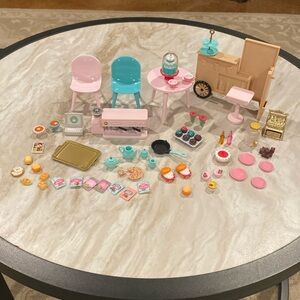 Dollhouse Furniture Miniature Kitchen Coffee Food Dessert Cafe Set ☕️🧁